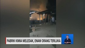 VIDEO: Pabrik Kimia Meledak, Enam Orang Terluka
