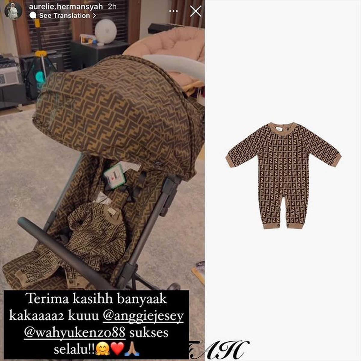Kelahiran anak pertama Atta Halilintar dan Aurel tengah jadi sorotan&comma; baju baby A yang baru berusia sehari curi perhatian&period; Yuk&comma; intip&excl;