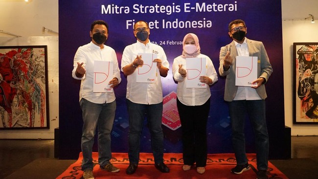 Finnet sebagai distributor utama e-Meterai bekerja sama dengan 3 mitra strategis untuk memperluas jangkauan distribusi meterai elektronik tersebut.