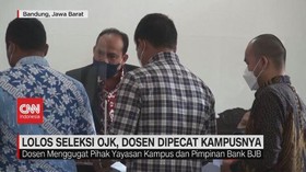 VIDEO: Lolos Seleksi OJK, Dosen Dipecat Kampusnya