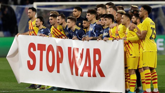 Barcelona dan Napoli Pimpin Protes Invasi Rusia ke Ukraina