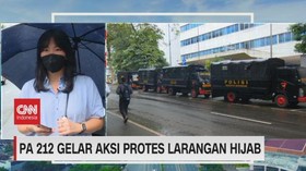 VIDEO: PA 212 Gelar Aksi Protes Larangan Hijab