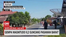 VIDEO: Gempa Magnitudo 6,2 Guncang Padang