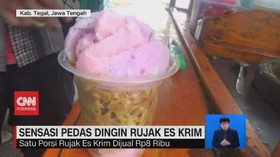 VIDEO: Sensasi Pedas Dingin Rujak Es Krim