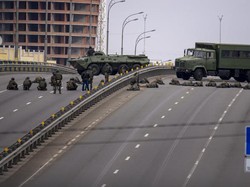 Militer Ukraina Hancurkan Tank Rusia di Pinggiran Kiev