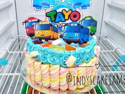 Bikin Happy Anak di Momen Ultah dengan Kue Tart Tayo hingga Baby Shark