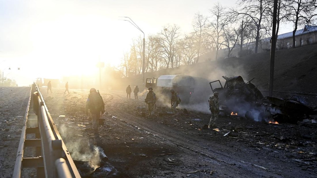 FOTO: Perlawanan Ukraina Pertahankan Kiev buat Rusia 'Frustrasi'
