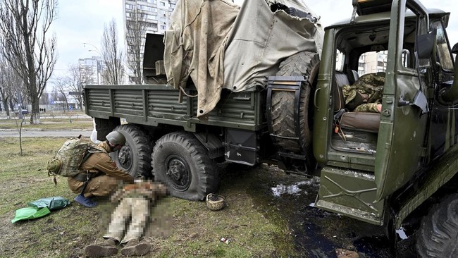 FOTO: Perlawanan Ukraina Pertahankan Kiev buat Rusia 'Frustrasi'