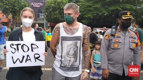 Ganggu Nyepi, Aksi Damai Warga Ukraina di Bali Dibubarkan Polisi