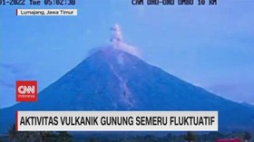 VIDEO: Aktivitas Vulkanik Gunung Semeru Fluktuatif
