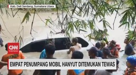 VIDEO: Empat Penumpang Mobil Hanyut Ditemukan Tewas
