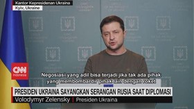 VIDEO: Presiden Ukraina Sayangkan Serangan Rusia Saat Diplomasi