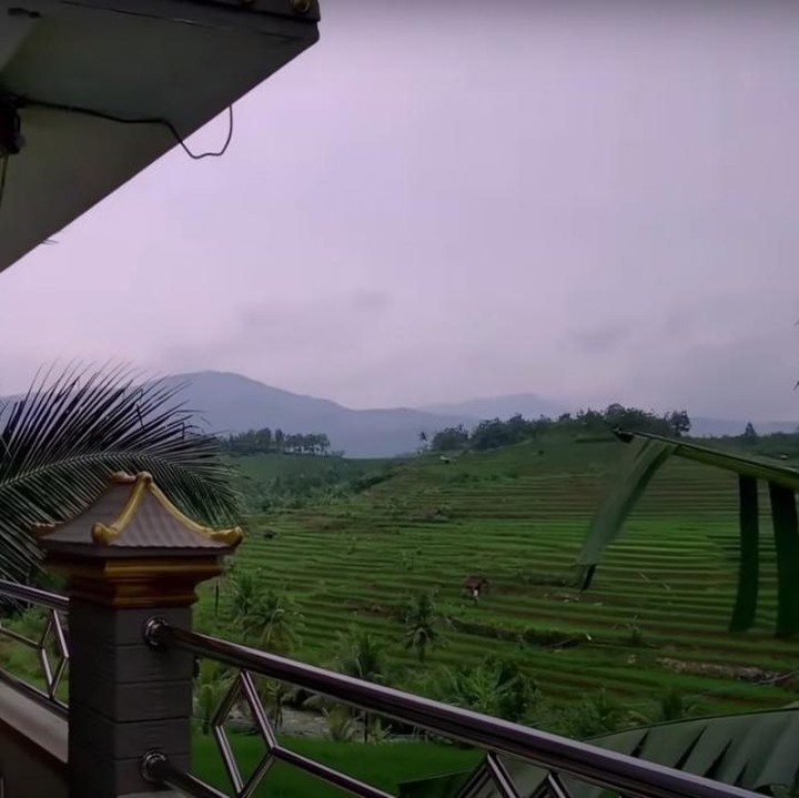 <p>Dari rumah ini, pemilik rumah bisa melihat pemandangan yang asri, Bunda. (Foto: YouTube Jejak Bang Ibra)<br /><br /><br /></p>