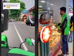So Sweet! Rela Kepanasan Demi Temani Kekasihnya Antar Pesanan Makanan