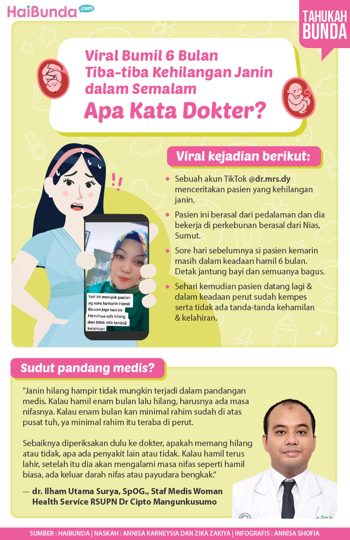 Infografis Viral Bumil 6 Bulan Tiba-tiba Kehilangan Janin dalam Semalam Apa Kata Dokter? Infografis Viral Bumil 6 Bulan Tiba-tiba Kehilangan Janin dalam Semalam Apa Kata Dokter?