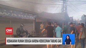 VIDEO: Kebakaran Rumah Diduga Karena Kebocoran Tabung Gas