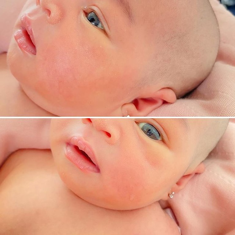 Setelah 4 tahun menanti, Natta Reza dan Wardah dikaruniai anak perempuan cantik yang miliki warna bola mata unik. Yuk, intip potretnya