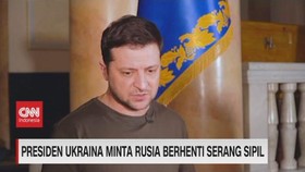 VIDEO: Presiden Ukraina Minta Rusia Berhenti Serang Sipil