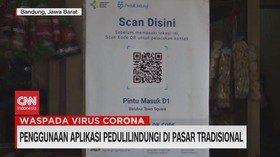 VIDEO: Penggunaan Aplikasi Pedulilindungi di Pasar Tradisional