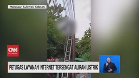 VIDEO: Petugas Layanan Internet Tersengat Aliran Listrik