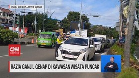 VIDEO: Razia Ganjil Genap di Kawasan Wisata Puncak