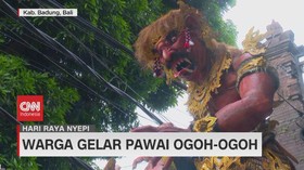 VIDEO: Umat Hindu Gelar Upacara Tawur Kesanga dan Pawai Ogoh-Ogoh