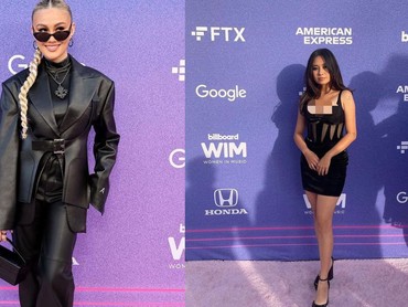 7 Potret Beda Penampilan Agnez Mo & NIKI Hadiri Billboard Women in Music 2022