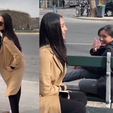 8 Potret Kedekatan Anya Geraldine dengan Putri Ariel NOAH di Paris