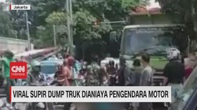 VIDEO: Viral Supir Dump Truk Dianiaya Pengendara Motor