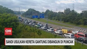 VIDEO: Sandi Usulkan Kereta Gantung Dibangun di Puncak