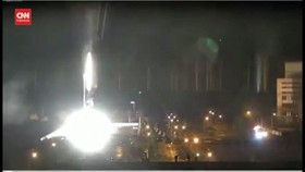 VIDEO: Detik-detik PLTN Terbesar di Eropa Terbakar Akibat Invasi Rusia