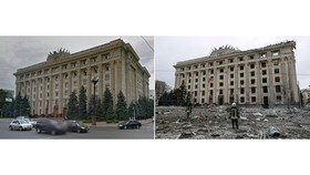 FOTO: Wajah Ukraina Sebelum dan Sesudah Invasi Rusia
