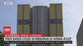 VIDEO: Tren Kasus Covid-19 Menurun di Wisma Atlet