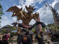 Denpasar Gelontorkan Bantuan Rp 3,76 Miliar untuk Pembuatan Ogoh-ogoh
