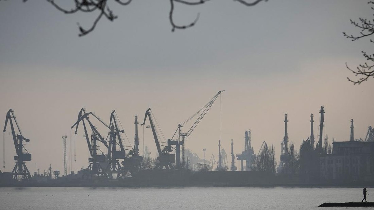 FOTO: Situasi Mariupol Ukraina Sebelum Pengumuman Gencatan Senjata