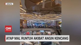 VIDEO: Atap Mal di Kemang Runtuh Akibat Angin Kencang