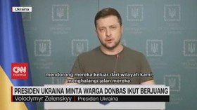 VIDEO: Presiden Ukraina Minta Warga Donbas Ikut Berjuang