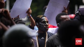 Jalan Arah Istana Negara Ditutup Imbas Demo Mahasiswa Papua