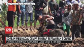 VIDEO: Korban Meninggal Gempa Sumbar Bertambah 2 Orang