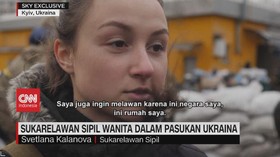 VIDEO: Sukarelawan Sipil Wanita dalam Pasukan Ukraina