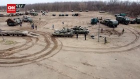 VIDEO: Suasana Pangkalan Militer Ukraina Paska Diserang Pasukan Rusia