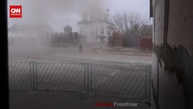 VIDEO: Detik-detik Warga Sipil Ukraina Dihantam Roket Rusia