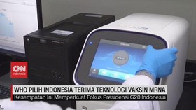 VIDEO: WHO Pilih Indonesia Terima Teknologi Vaksin mRNA