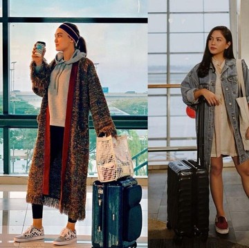Inspirasi Airport Fashion ala Selebriti, Ada Luna Maya hingga Sandra Dewi!Siapa Favoritmu?