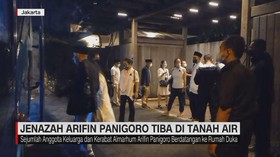 VIDEO: Jenazah Arifin Panigoro Tiba di Tanah Air