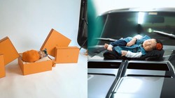 img-title 8 Potret Newborn Ameena, Pose di Tumpukan Kotak Hermes & di Atas Mobil Mewah