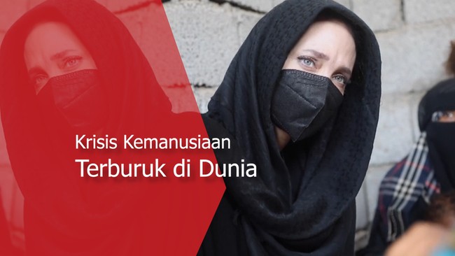 Kunjungi Yaman, Angelina Jolie Turun Langsung Ngobrol dengan Penduduk