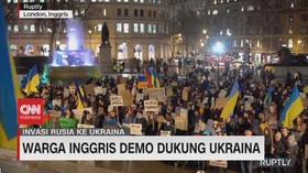 VIDEO: Warga Inggris Demo Dukung Ukraina