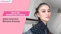 Agnez Mo Kenalkan Nasi Padang dalam Interview Bersama Grammy