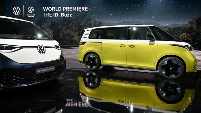 FOTO: Mobil Komersial Listrik Tanpa Sopir VW ID Buzz